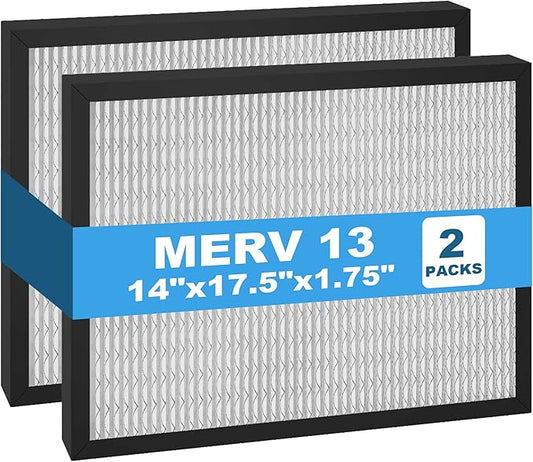 14 x 17.5 x 1.75 MERV 13 Replacement Dehumidifier Filter for DR90 & DR120 Dehumidifier Santa Fe Advance90 Advance100 Advance120, 2 Pack