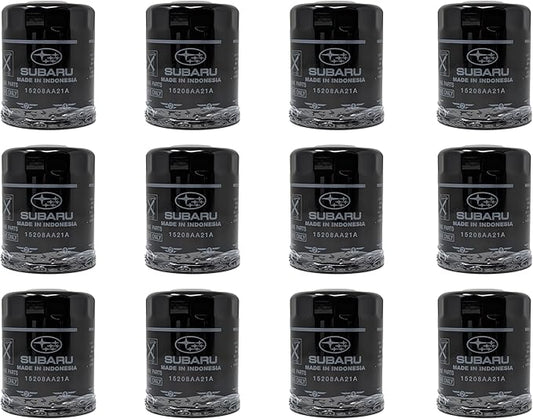 Subaru Engine Oil Filter & Crush Washer Kit (1, 2, 3, 6, 12 pks available) Outback Legacy Impreza Forester XV Crosstrek Ascent 15208AA21A 803916010 (12 Pack)