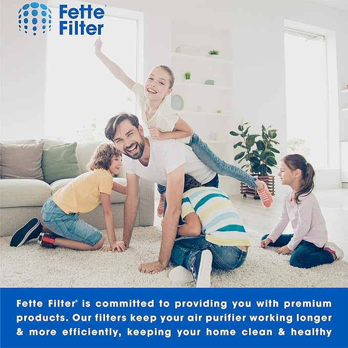 Fette Filter - Premium Air Purifier Replacement Filter Set, Compatible with Levoit LV-H126 Air Purifier (1 Hepa 3 Carbon)