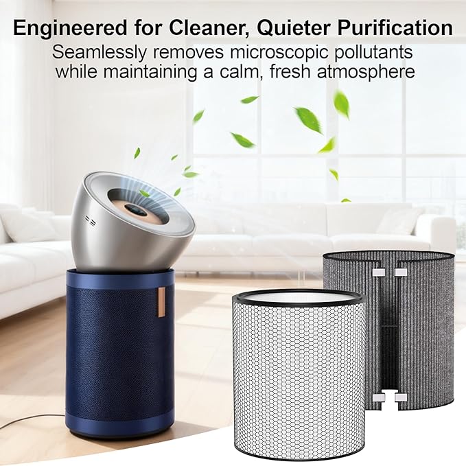 BP03 Filter Replacement Compatible with Dyson Purifier Big + Quiet Formaldehyde BP03 BP04 BP06, High-Efficient HEPA Filter and Carbon Filter for Smoke, Pet Odors, Wildfire, Part# 972132-01/972133-02