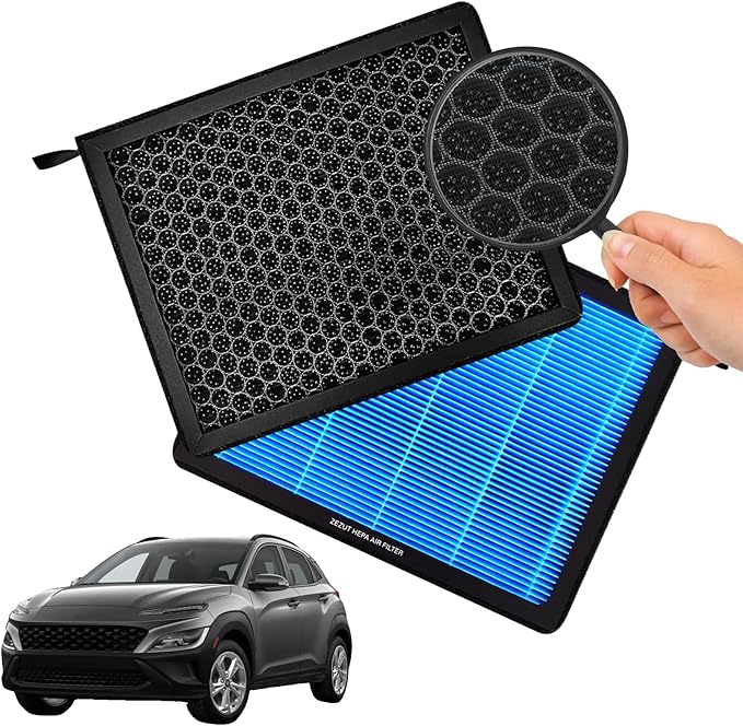 Cabin Air Filter, for 2016-2021 Hyundai Tucson, 2018-2023 Kona, 2022-2023 Kona N, Veloster, 2020-2025 Venue, 2017-2025 Kia Sportage, 2020-2024 Soul, 2021-2025 Seltos (CF12160)