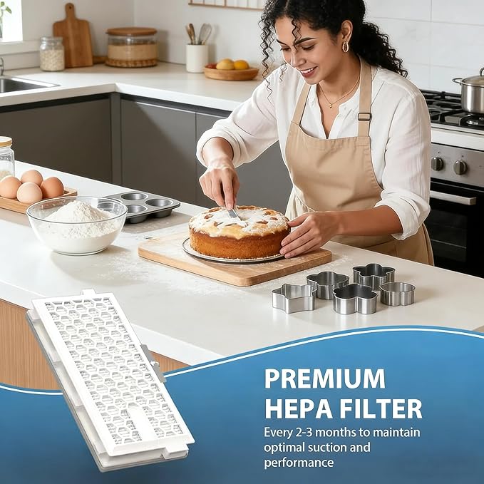 AirClean SF-HA 50 Replacement Filter for Miele Complete C2/C3 Compact C1/C2 S4 S5 S6 S8 Vacuum Cleaners, Compare to HEPA AirClean SF-AA 50,SF-AAC 50