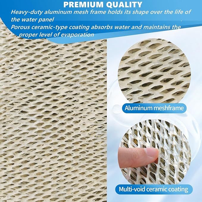 35 Water Panel Humidifier Replacement Filter made of aluminum mesh Compatible with AprilAire Humidifier Models 350, 360, 560, 560A, 568, 600, 600A, 600M, 700, 700A, 700M, 760, 760A, 768(3-Pack)