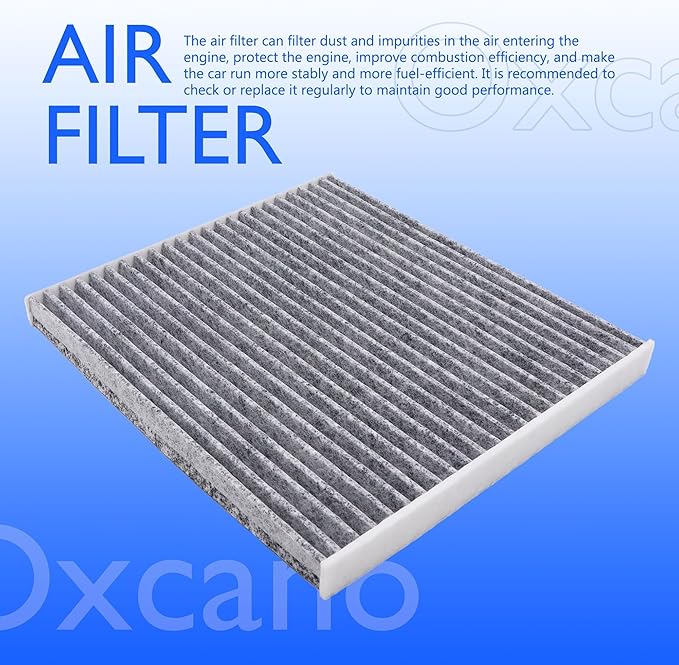 68223044AA Cabin Air Filter with Activated Carbon Compatible with Chrysler 200 2015-2017, Jeep Cherokee 2014 2015 2016 2017 2018 2.4L 3.6L Replacement for CAF1918P
