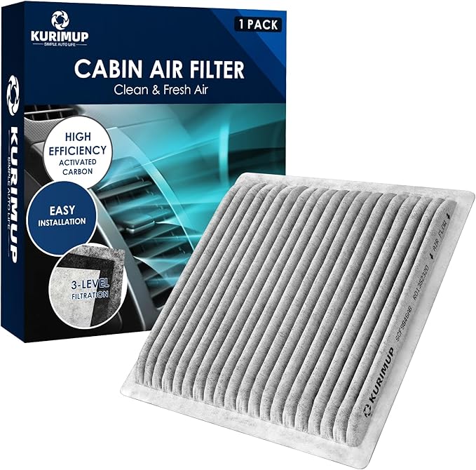 CF9846A Premium Cabin Air Filter with Activated Carbon, Fit for Mazda MPV, Mitsubishi Endeavor/Galant, Subaru Legacy/Outback/Tribeca, Toyota 4Runner/Celica/FJ Cruiser/Prius/Sienna