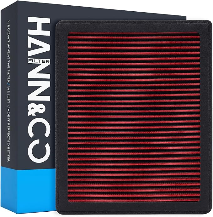 HANN&CO Washable And Reusable High Flow Cabin Air Filter，Greater Than 15 Years of Service Life，Suitable For Ford Escape，Bronco，Explorer，Maverick Replacement CF12772，CP772，VF2078，VF3021（HCC2122-X）