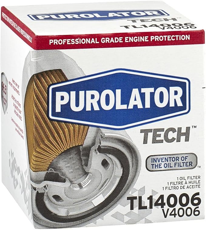 Purolator TL14006 PurolatorTECH Spin On Oil Filter Compatible With Chevrolet Silverado 1500, Tahoe, Suburban 1500, Silverado 2500 HD, Corvette, GMC Yukon and Sierra 1500