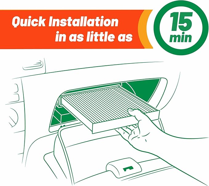 FRAM Fresh Breeze Cabin Air Filter Replacement for Car Passenger Compartment w/Arm and Hammer Baking Soda, Easy Install, CF11670 for Ford Vehicles (Pack of 2)
