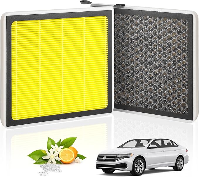 Cabin Air Filter CF11643 Fits VW 2018-2024 Atlas, 2015-2023 GTI, 2018-2024 Tiguan, 2019-2024 Jetta, 2015-2021 Golf, AUDI A3 Q3 Taos RS3 S3 TT RS, Scented Type
