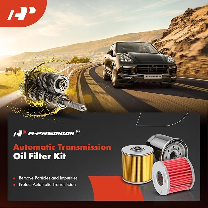 A-Premium Automatic Transmission Fluid Filter with O-Ring, Compatible with Nissan Sentra 2013-2018, Versa 2012-2018, Automatic CVT Transmission Only