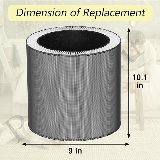 2 Pack C610 True Hepa Replacement Filter 1712-0121-00 Compatible with Winix C610 Air Cleaner Purifier, Part#C610