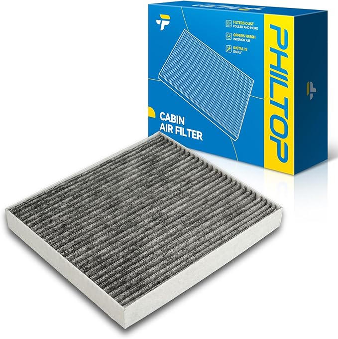 PHILTOP Cabin Air Filter, CF12214 Replacement for Toyota C-HR 2018 2019 2020 2021 2022 (Exc. Japan built), Cabin Filter with Activated Carbon Replace CAF2191 CAF15007