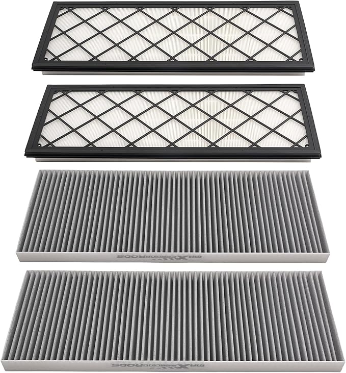 maXpeedingrods 4PCS 1658375-00-A 1658376-00-A Engine Air Filter and Cabin Air Filter Kit for Tesla Model Y 2020 2021 2022 2023 2024