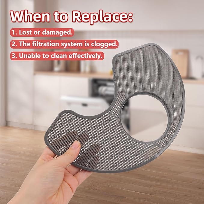 O-CONN WPW10463906 Dishwasher Filter Replacement - Compatible with Whirlpool, KitchenAid, Maytag, Kenmore, Amana