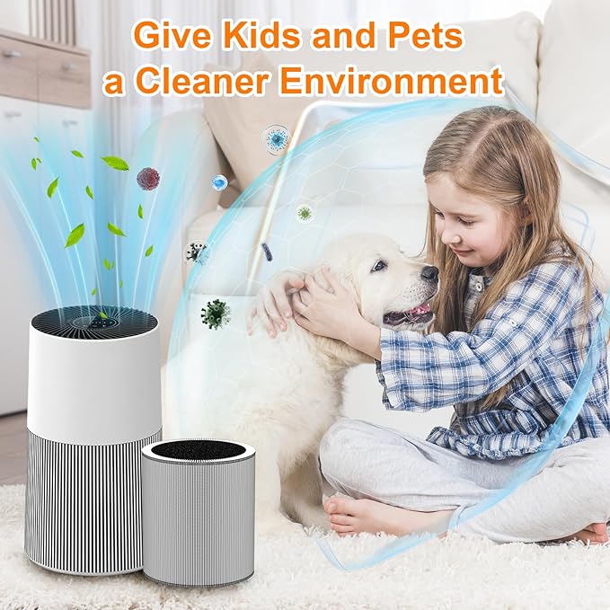 2 Pack C610 Replacement Filter Z Compatible with Winix C610 Air Purifier, 3-in-1 True HEPA, Activated Carbon and Pre-Filter, Part # 1712-0121-00