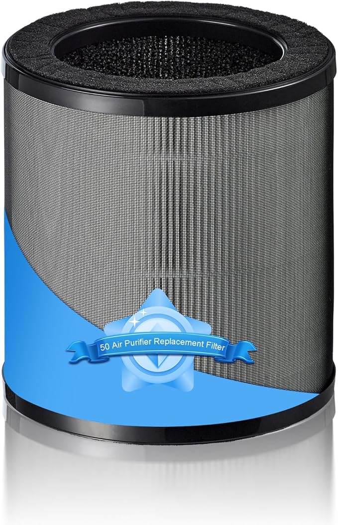 Airmega 50 Filter Replacement Compatible with Coway Airmega 50 Air Purifier, 3-IN-1 Hepa Filter, Deodorization Filter with Activated Carbon (1PCS)