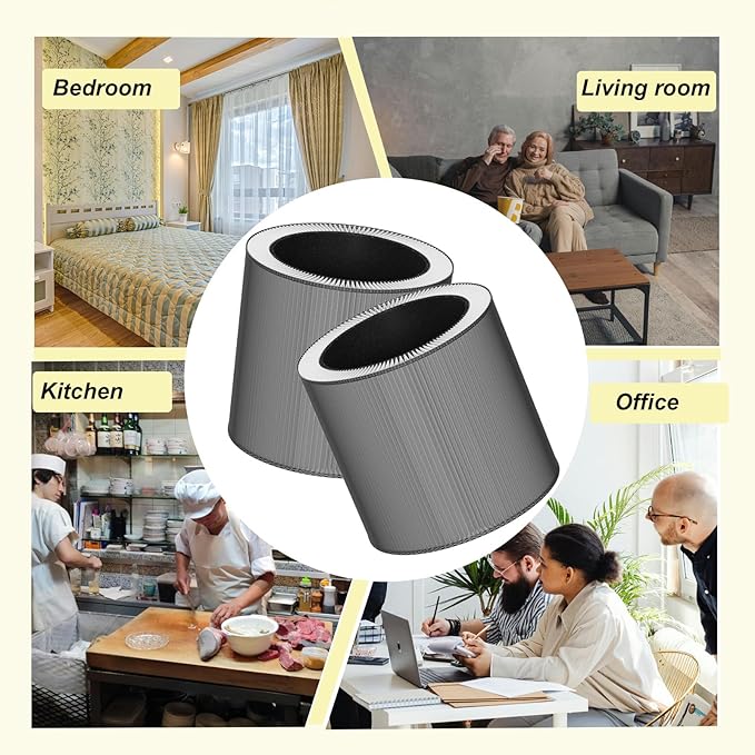 2 Pack C610 True Hepa Replacement Filter 1712-0121-00 Compatible with Winix C610 Air Cleaner Purifier, Part#C610