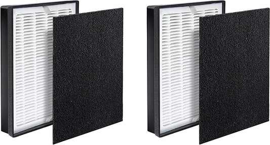 Fette Filter - Premium Air Purifier Replacement Filter Set, Compatible with Levoit LV-H126 Air Purifier (2 Hepa 2 Carbon)
