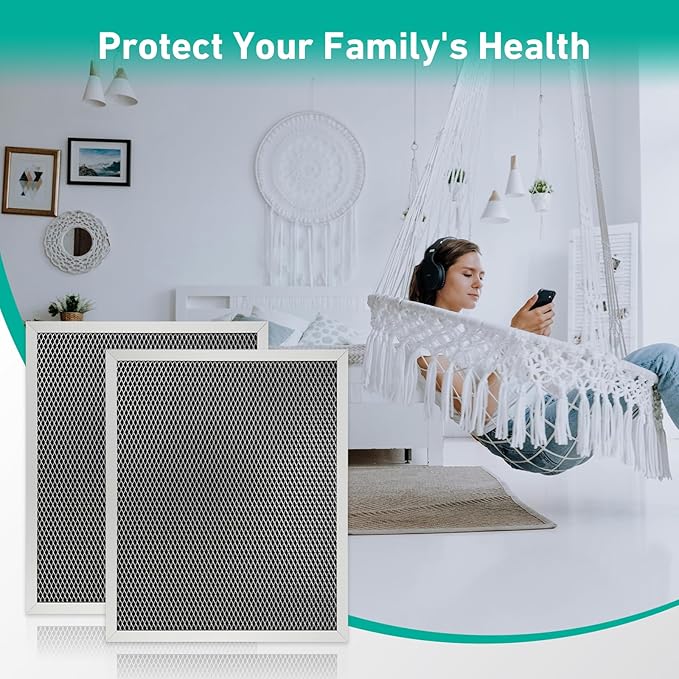 2 Pack 5443 MERV 8 Dehumidifier Filter 10″x12″x1″Compatible with AprilAire 1830 1850 and 1852 Whole-House Dehumidifiers and 8191 and 8192 Ventilators