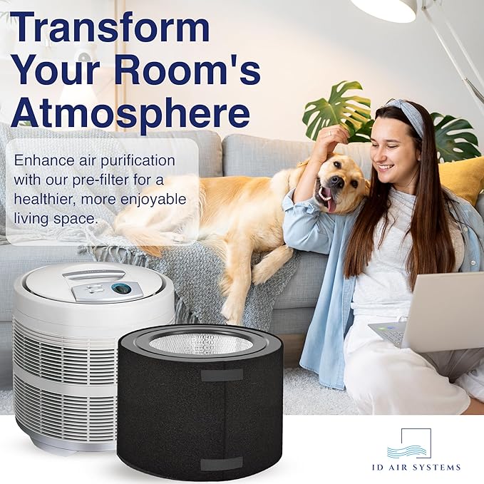 Replacement Pre-Filter for Honeywell 50250 Air Purifier - Carbon Pre Filter for Odor Control - Air Purifier Filter Compatible with True HEPA Air Filters - 1 Pack