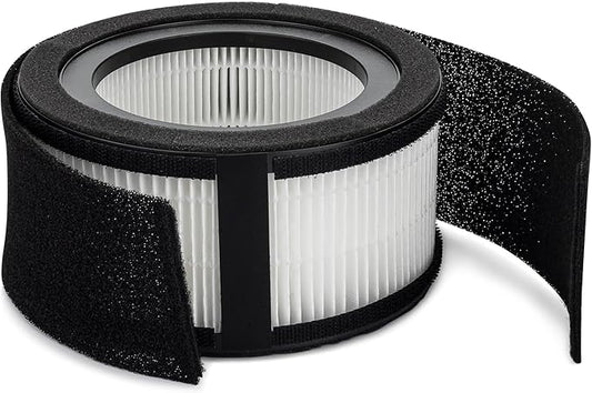 Crane Genuine Air Purifier Replacement Filter For Model EE-5067, HS-1944 HEPA Air Filter Replacement, Pack Of 1, 3-Stage Filtration For Better Indoor Air Quality