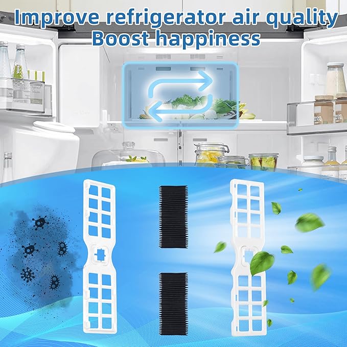 FRGPAAF2 RAF-2 Pure Air Filter for Frigidaire Refrigerator, Compatible with Fridge FRFS2823AS FRFS2823AW FRFN2823A GRFS2853AD GRFS2853AF0 FRFC2323AS FRFS2823AD, 9 Pack | Upgrade by PANDEELS
