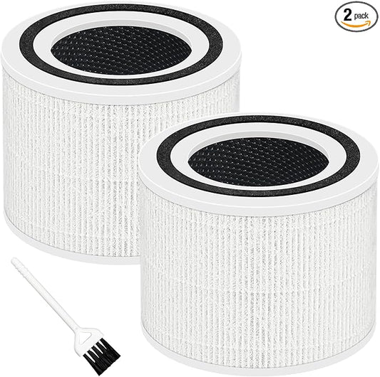 Core P350 Pet Care Replacement Filter for LEVOIT Core P350 Air Purifier, Funmit 3-in-1 New Fine Non-Woven Fabric Pre, Activated Carbon Filter with ARC Formula, Core P350-RF, 2 Pack