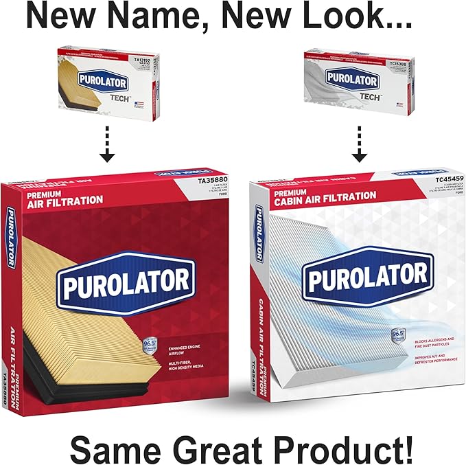 Purolator TA35432 PurolatorTECH Air Filter Compatible With 2002-2011 ToyotaCamry, 2001-2013 ToyotaHighlander, 2004-2010 Toyota Sienna, 2007-2009 Lexus RX350 and 2004-2006 Lexus RX330 (Pack of 3)