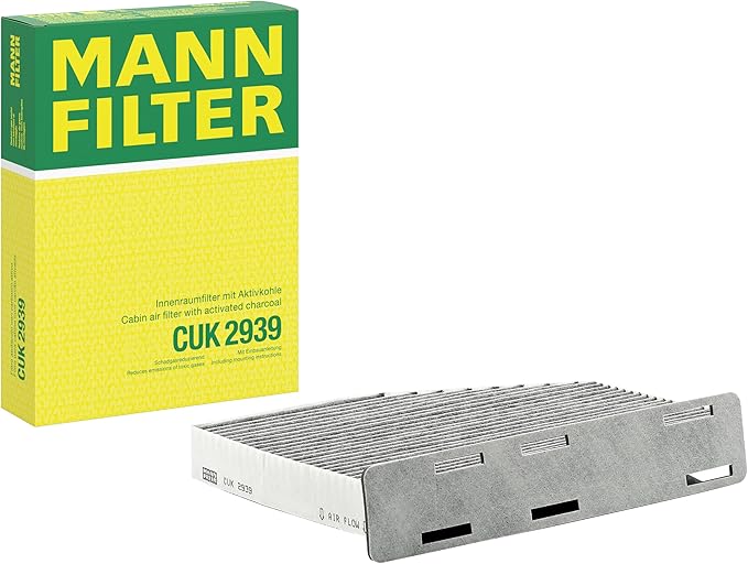 Mann-Filter CUK 2939 Cabin Filter With Activated Charcoal for select Audi/Volkswagen models