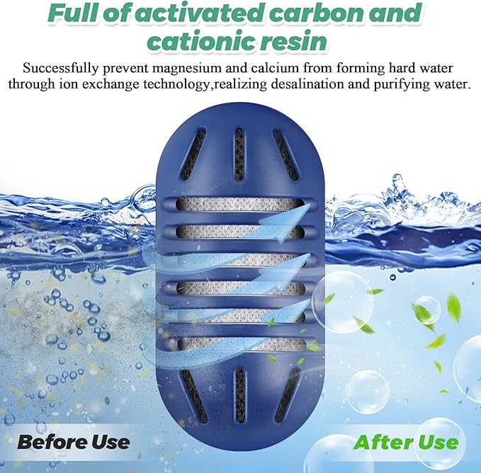 Techecook 20Pack Demineralization Cartridge Fit for HoMedics Ultrasonic Humidifier Demineralization Cartridge Filter UHE-HDC4, Eliminate White Mist|Prevent Hard Water Build-Up|Filter Mineral Deposits