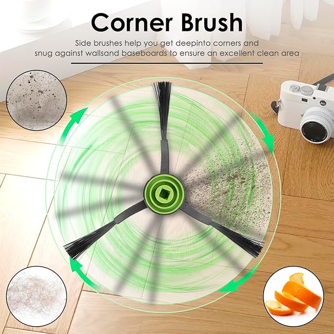 (14 Pack) Combo i5 Replacement Parts Compatible with iRobot Roomba Combo i5, Combo i5+, Combo j5, Combo j5+ Robot Vacuum Cleaner, 2 Roller Brushes, 6 HEPA Filters, 6 Side Brushes
