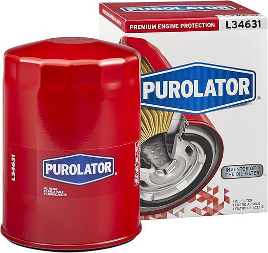Purolator L34631 Premium Engine Protection Spin On Oil Filter Compatible With Chevrolet C1500, Tahoe, C10, C2500, C3500, Express 3500, K10, K3500, C1500 Suburban, GMC C1500 and Yukon