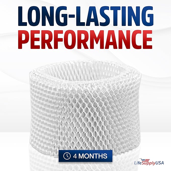 LifeSupplyUSA Filter E Humidifier Filter Replacement Wick Compatible with Honeywell Quietcare HCM-6009, HCM-6011i, HCM-6012i, HCM-6013i, HC-14, HW-14 (3-Pack)
