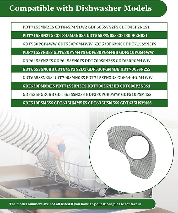 Replacement Dishwasher Plastic Coarse Filter #WD22X25465 Parts Fits For GE Hotpoint Dishwashers,Replaces 4962337,AP6976529,PS12741267,EAP12741267