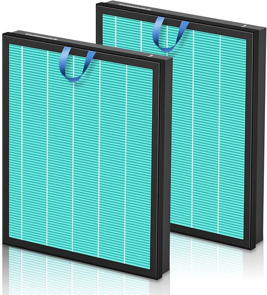 Vital 200S Smoke Remover Replacement Filter for LEVOIT Vital 200S and Vital 200S-P Air Purifier, True and Activated Carbon Filter, Vital 200S-RF-SR, 2 Pack, Blue