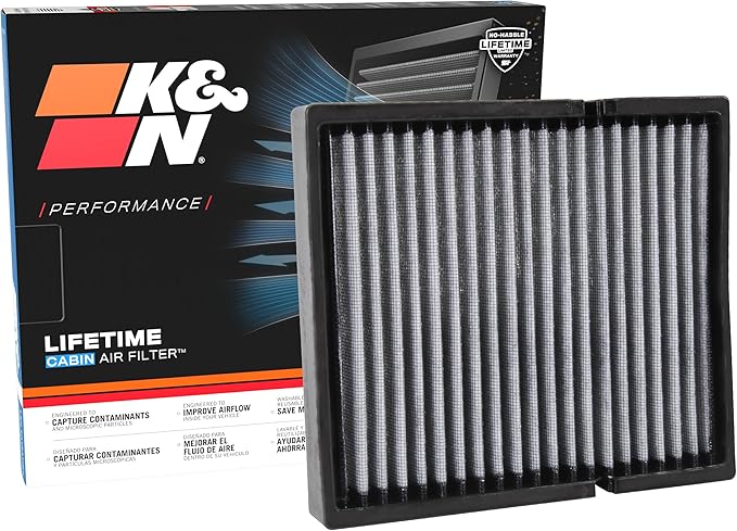 K&N LIFETIME Cabin Air Filter: Premium, Washable, Clean Air for your Cabin: Compatible with 2016-2025 Isuzu/Mazda/Lexus/Subaru: (See Product Description for Select Models), VF2054