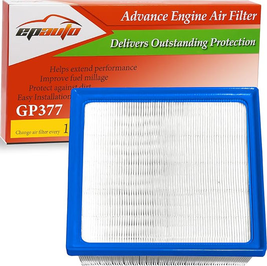 EPAuto GP377 (CA12377) Engine Air Filter Replacement for Toyota Camry, RAV4, Highlander, Lexus ES350, NX350, RX350, Avalon, GR Corolla, Grand Highlander, TX350, NX250, ES250 - Fits 2018-2025 Gas Model