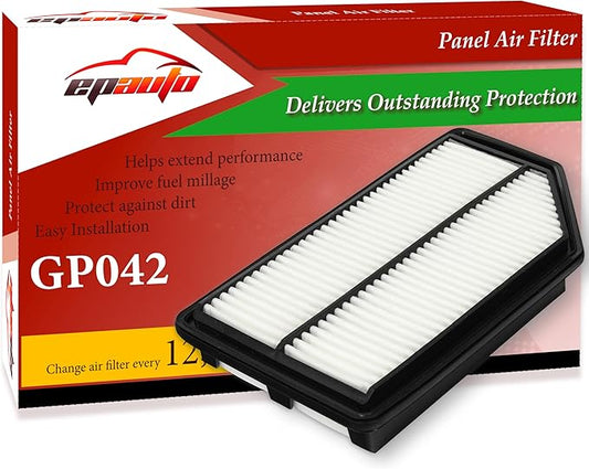 EPAuto GP042 (CA11042) Engine Air Filter, Replacement for Honda Odyssey (2011–2017) – Rigid Panel Filter for 3.5L V6 Engines – Improves Airflow, Fuel Efficiency, and Engine Protection