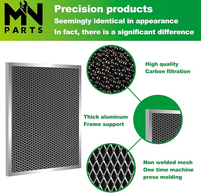 5443 Dehumidifier Filter 10"x12"x1" MERV 8 Washable Compatible with Whole-House Dehumidifiers Models 1830 1850 1852 and Ventilation Models 8191 8192 Replacement Filter 2 Packs