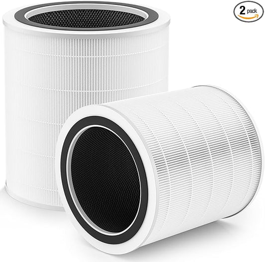 Core 400S Replacement Filter for LEVOIT Core 400S and Core 400S-P Smart WiFi Air Purifier, 3-in-1 High-Efficiency Activated Carbon Filter, Core 400S-RF (LRF-C401S-WUS), White, 2 Pack