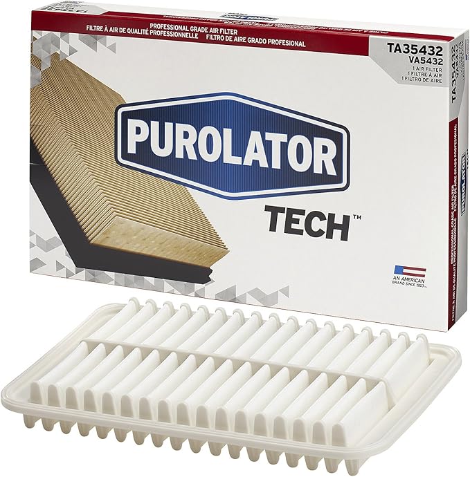Purolator TA35432 PurolatorTECH Air Filter Compatible With 2002-2011 Toyota Camry, 2001-2013 Toyota Highlander, 2004-2010 Toyota Sienna, 2007-2009 Lexus RX350 and 2004-2006 Lexus RX330