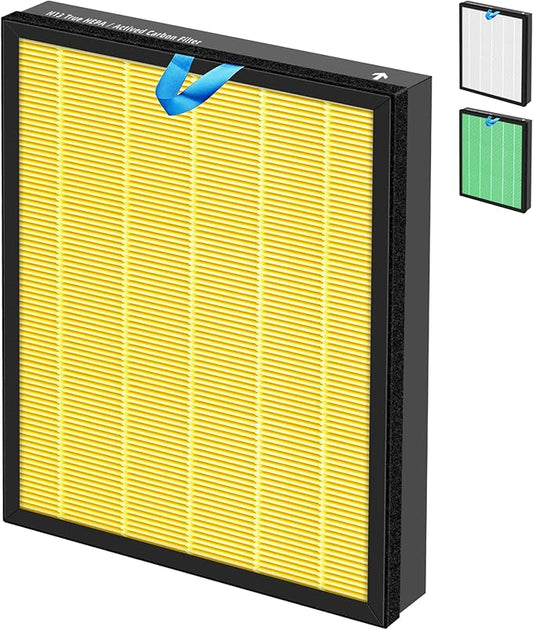 Vital 200S HEPA Pet Allergy Replacement Filter for LEVOIT Vital 200S/200S-P Air Purifier,3-in-1 H13 True HEPA High-Efficiency Activated Carbon Filter,Vital 200S-RF-PA (LRF-V201-YUS),1 Pack,Yellow