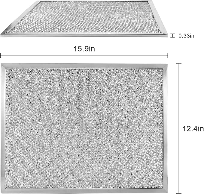 Upgraded 203368 F300E F50F Air Filter 16" x 12.5" Post Filter Fits for Honey-Well Electronic Air Cleaner Replace F300E1019 F300A1625 F50F1073 from AMI PARTS - 2 Pack