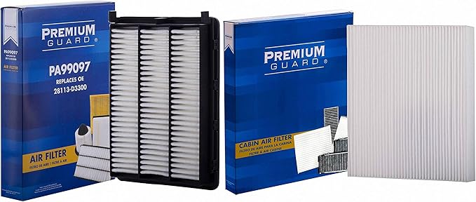 PG Kit Engine Air and Cabin Filter AC097155| Fits 2016-19 Hyundai Tucson, 2017-19 Kia Sportage