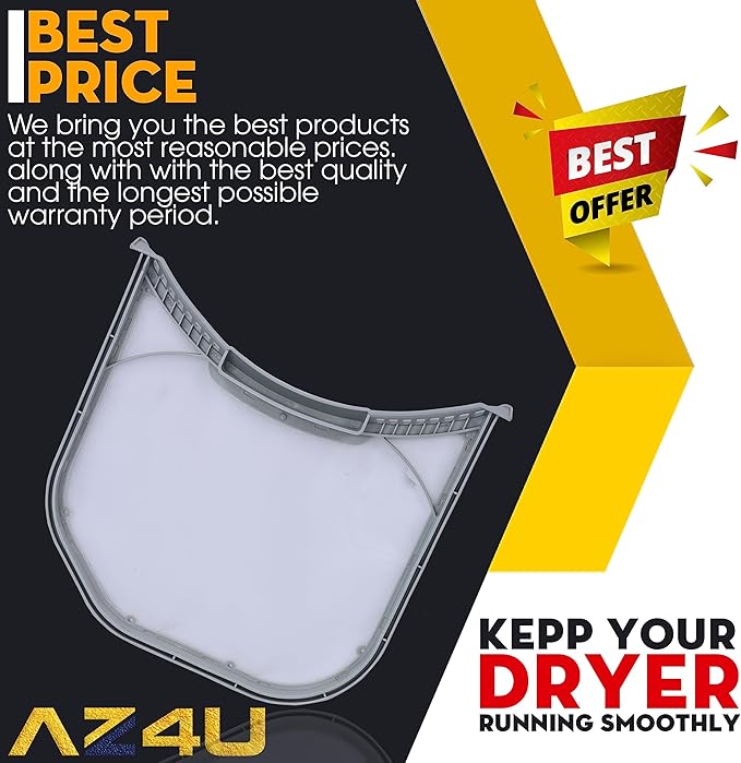 Dryer Lint Filter Screen Trap Replaces For LG DLGX3701W DLGX4271W DLGX4071W DLGX3371V DLGX3361V DLGX3361W DLGX3371W DLGX3361R DLGX3371R DLGX3701V DLGX2802W DLGX3571W DLGX4371W DLGX4271W DLGX3886W