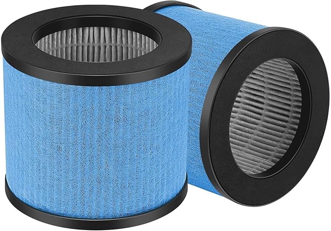 TPAP002 Filter Replacement 3-in-1 Upgraded Compatible with TOPPIN TPAP002 Air Purifier Comfy Air C1, Part #TPFF002, 2 Pack