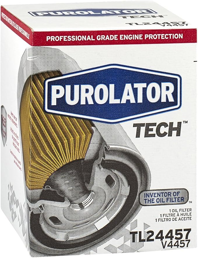 Purolator TL24457 PurolatorTECH Spin On Oil Filter Compatible With Nissan Pickup, D21, Sentra, 300ZX, 240SX, Pathfinder, Altima, Volkswagen Beetle and Mercury Villager