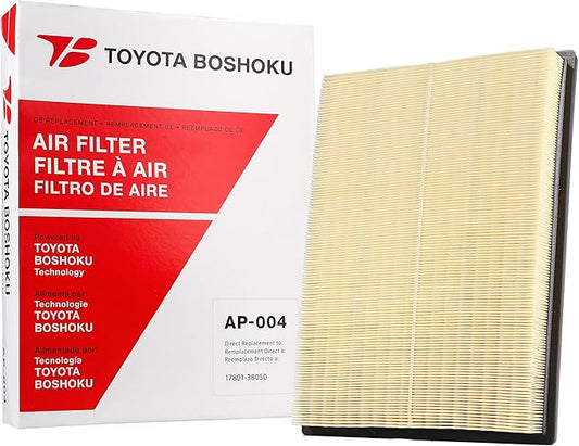 Toyota Boshoku (TB) Engine Air Filter, Engineered as Direct Replacement of 17801-38050 Fits 2010-2024 Toyota 4Runner 4.0L GAS; 2010-2023 Lexus GX460 4.6L GAS; 2010-2014 Toyota FJ Cruiser 4.0L GAS