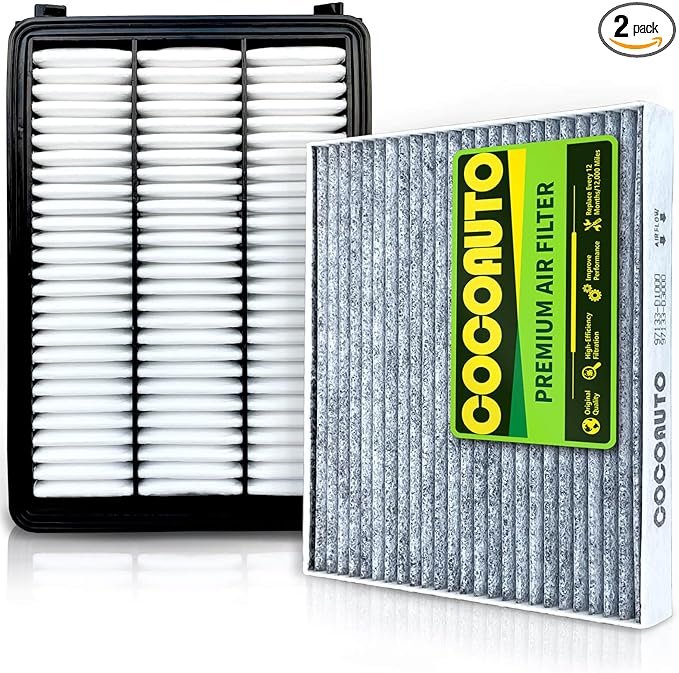 Engine & Cabin Air Filter Kit for Tucson (2016-2021), fits Sportage (2017-2022), Replace OE CA12065, 28113D3300, 97133D1000