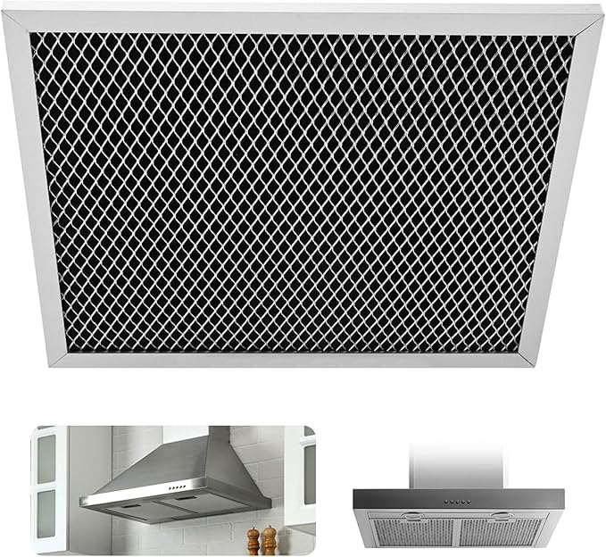 Range Hood Filter Replacement for Broan Nutone 41F, 97007696, 97005687, 10.5 x 8.74 Inch Aluminum Grease Vent Hood, Easy-Install Vent Cover for Stove Exhaust & Kitchen Air Purification